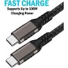 USB-C Phone Charger Combo, Nakedcellphone 20W Dual Port Wall Charger and Rugged Cable (Short 8.5 Inch Cord) for Cell Phone, iPhone, Tablet - 3 of 4