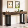 Tribesigns 55-Inch Console Table for Entryway, Industrial Hallway Table with Stylish Metal Frame for Living Room, Entrance - 4 of 4