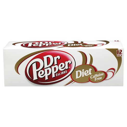 Caffeine Free Diet Dr Pepper - 12pk/12 Fl Oz Cans : Target