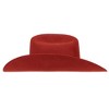 Underwraps Cattleman Thick Felt Cowboy Hat Adult Costume Accessory | Red - 3 of 4