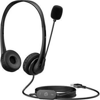 HP Stereo USB Headset G2 - Stereo - USB Type A - Wired - 64 Ohm - 20 Hz - 20 kHz - On-ear - Binaural - Ear-cup - 5.90 ft Cable