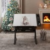 Racxily Adjustable Drawing Drafting Table Desk with 2 Drawers for Home Office and School with Stool - 3 of 4