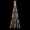 vidaXL Christmas Tree With Spike Cold White Powder-coated steel, copper, PVC - 10 x 3 ft - 4 of 4