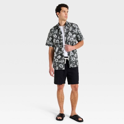 Мужские рубашки Goodfellow & Co x Reyn Spooner Men's Short Sleeve Button-Down Shirt - Goodfellow & Co™ x Reyn Spooner Black XXL — фото 3