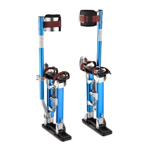 Yescom 16"-24" Drywall Stilts Adjustable Aluminum Painting Tool with Leg Pads Protection for Painter Taping Cleaning Costume Show Blue YES0538 - 1 of 4
