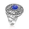Ross-Simons Lapis Filigree Ring in Sterling Silver - 3 of 4