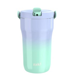 Zak Designs 14 fl oz Double Walled Stainless Steel Sutton Grip Insulated Tumbler - 1 of 4