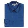 Gioberti Boy's Long Sleeve Dress Shirt and Stripe Zippered Tie Set - 2 of 3