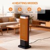 ChicFurnit Indoor Heaters 1500W Portable Space Heater Fast Whole Room Warmth Adjustable Thermostat for Indoor Living Areas, Black, 8.5"*6.7"*24.2" - 4 of 4