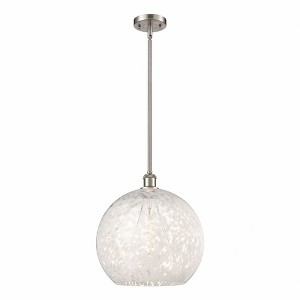 White Mouchette - 1 Light Stem Hung Pendant In Modern Style-16.63 Inches Tall and 13.75 Inches Wide - 1 of 1