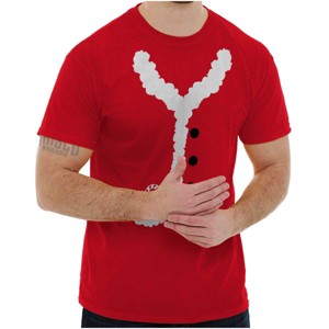 Ugly Christmas Santa Claus Costume Graphic T Shirt Men or Women Brisco Brands - 1 of 4