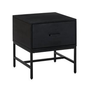 MH London Eden 22"  Nightstand Side Table Mango Wood & Iron - 1 of 4