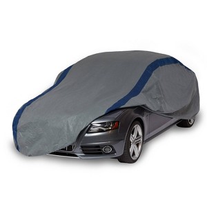 Duck Covers 14"x2" Weather Defender Sedan Car Automotive Exterior Cover Gray/Blue - 1 of 4