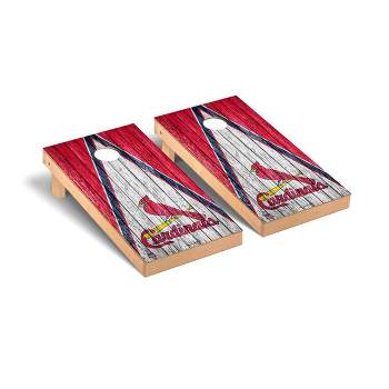 MLB St. Louis Cardinals Premium Cornhole Board Triangle Weathered Version