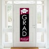 Big Dot of Happiness Maroon Graduation Party Door Decoration - Vertical Banner - 2 of 4