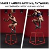 Plyometric Jump Box, 12 Inch Fitness Exercise Platform, Anti-Slip Step Up Box, Jumping Box for Home Gym Strength Training Workout, Black - 3 of 4