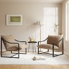 Mid-Century Modern Sling Accent Chair w/Removable Cushion, Sturdy Metal Frame for Living Room & Bedroom, Easy Assembly - 4 of 4
