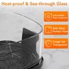 Kismile 5 in 1 Glass Air Fryer,4.7QT & 2.6QT, Dual Glass Containers with Lids, Keep Warm – Freezer & Dishwasher Safe, ‌360 transparent visibility - 3 of 4