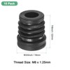 Unique Bargains Metal Furniture Legs Plastic Insert for Round Tubes with M8 Thread Black - 3 of 4