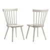 GDFStudio Rosalind Farmhouse Dining Chairs with Curved Slatted Backrest (Set of 2) - 4 of 4