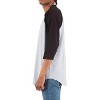 Shaka Wear Men's Classic 3/4 Sleeve Cotton Baseball Raglan T-Shirt - 3 of 3