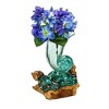 Evergreen Glass Shell Vase On Driftwood - 2 of 4