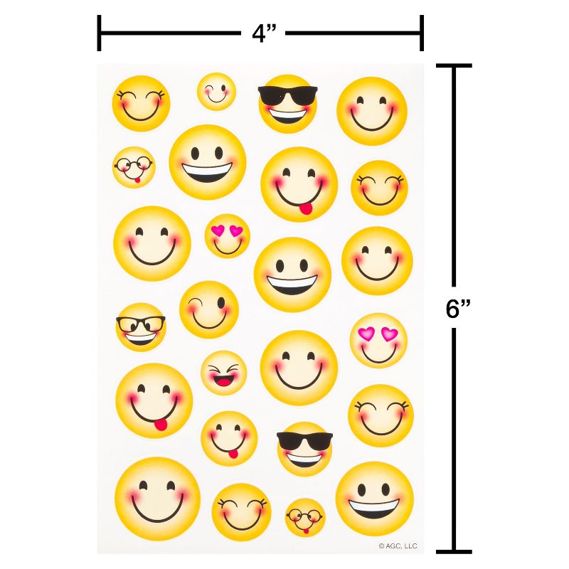 224ct Smiley Emoji Stickers, 4 of 6