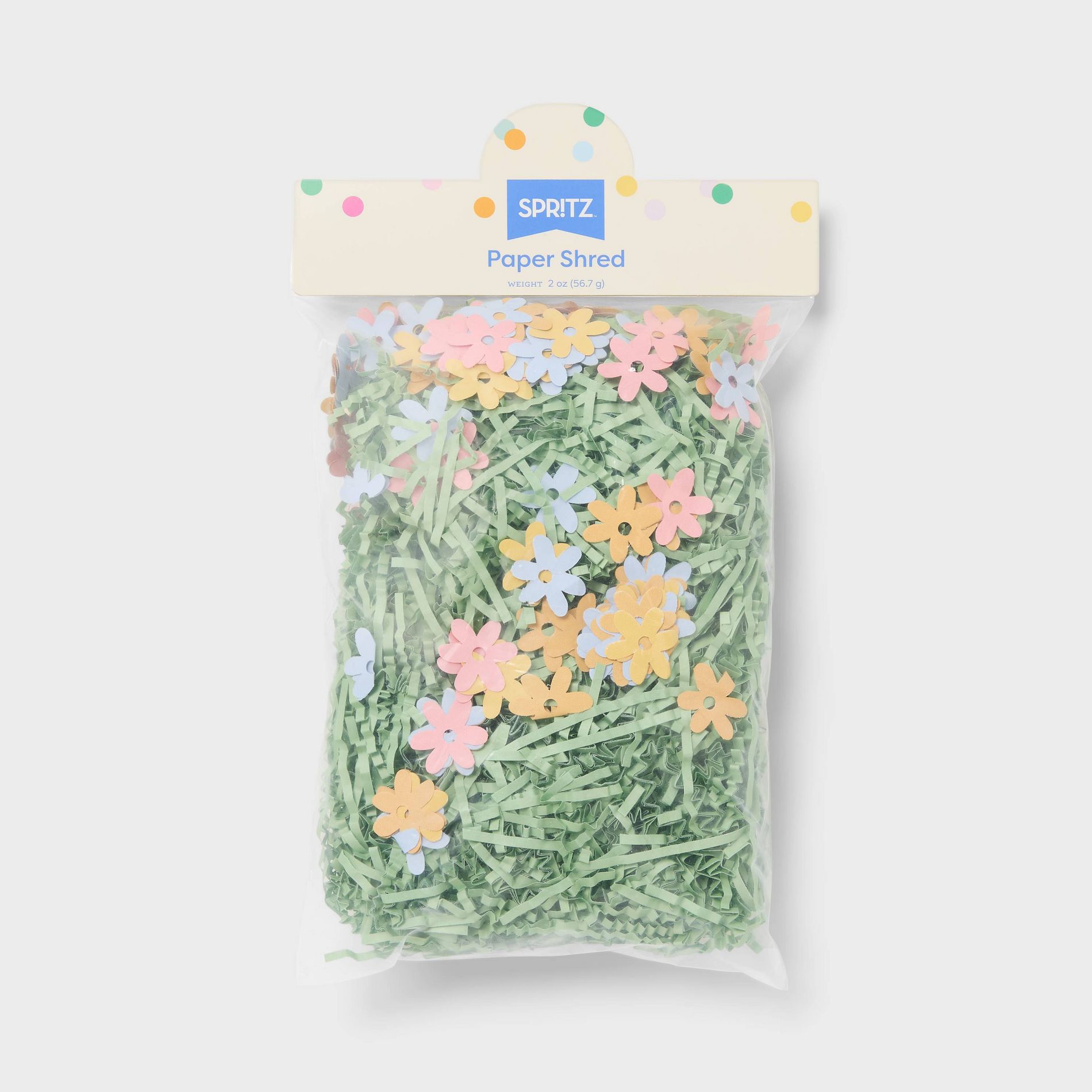 Easter Basket Green Paper Grass & Flower Shred - Spritz™