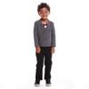 Andy & Evan  Toddler  Cardigan w/Red Plaid Bowtie & Pants Set - 2 of 4