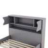 CAVINAS Twin Size Platform Bed Modern Wooden Bed Frame with Storage Headboard, Open Shelf and 4 Storage Drawers for Bedroom - 4 of 4