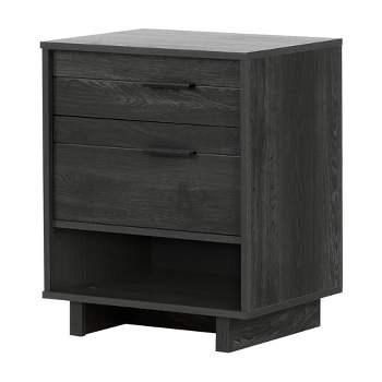 Fynn Kids' Nightstand with Cord Catcher Gray Oak  - South Shore