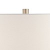 Pacific Coast Lighting 32" Tall Large Modern End Table Lamp with Side Reading Light Silver Brushed Nickel Finish Metal Single Living Room Bedroom - 3 of 4
