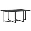 vidaXL Patio Dining Set Table and Chair Garden Outdoor Furniture Black Textilene - 3 of 4