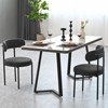 PAGED Contemporary Dining Chairs Set of 2 Upholstered Kitchen Chairs with Wood Farme for Living Room, Restaurant - 2 of 4