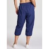 RBX Active Women's Cargo Style Capri Pants, Quick Drying Adjustable Leg Cropped Jogger Pant for Casual Wear, Hiking, Workouts - 2 of 4