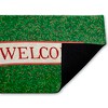 Stupell Industries Curled Ivy Vines Welcome Printed Outdoor Door Mat, design by Tim Coffey, 18"x30" - 2 of 4