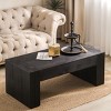 49" Rectangular Coffee Table,Modern Farmhouse Center Table with Thick Legs for Living Room & Rustic Decor-Baofuwish - 2 of 4
