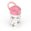 Zak Designs 14 fl oz Stainless Steel Vacuum Insulated Riverside Minnie Mouse Water Bottle: Kids & Toddler Drinkware - 3 of 4