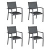 Heynemo 5 Pieces Patio Dining Sets, Aluminum Outdoor Dining Table with 4 Chairs, Removable Cushions, Ideal for Lawn, Garden, Backyard - 2 of 4
