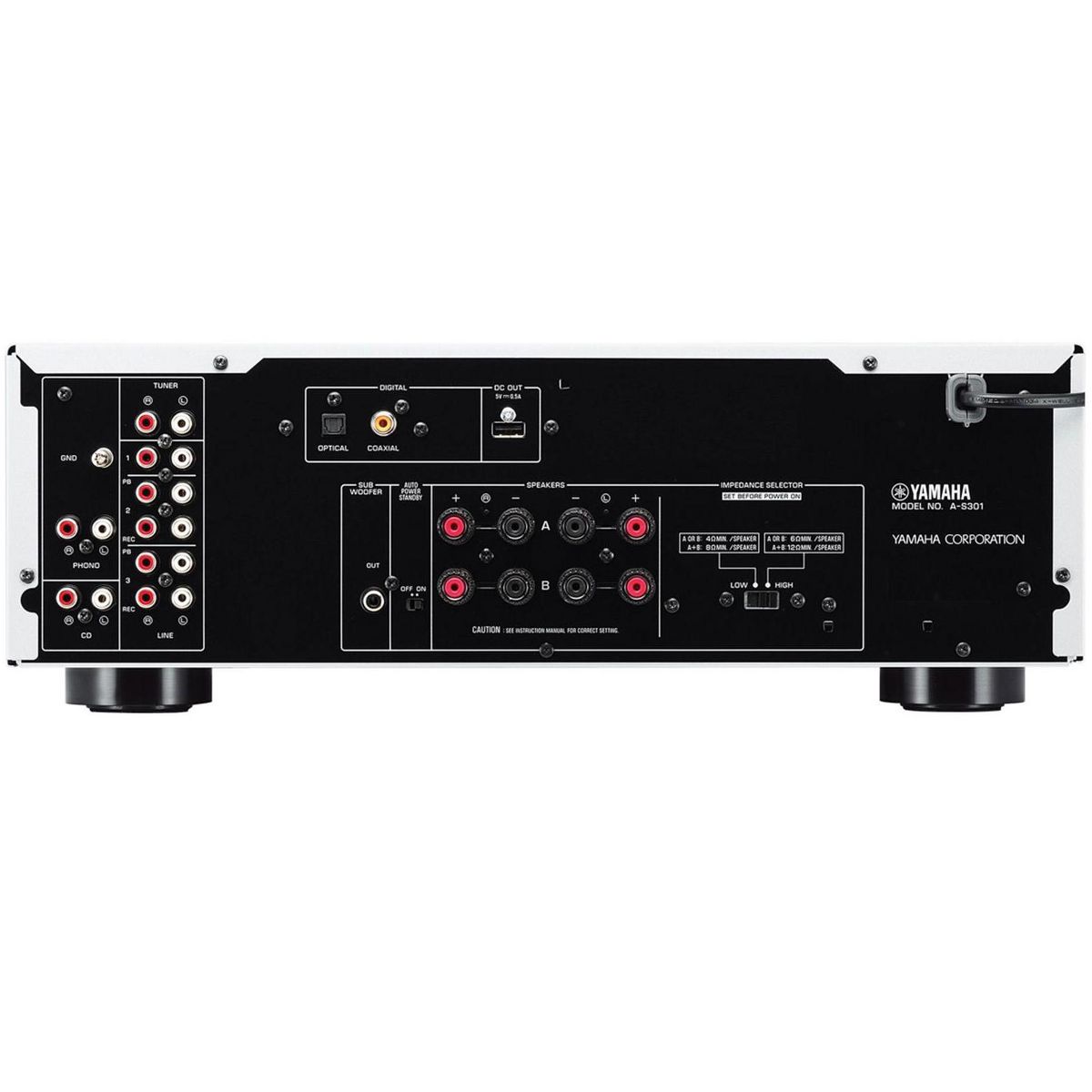 Yamaha A-S301 Integrated Amplifier (Black) - thumbnail 6