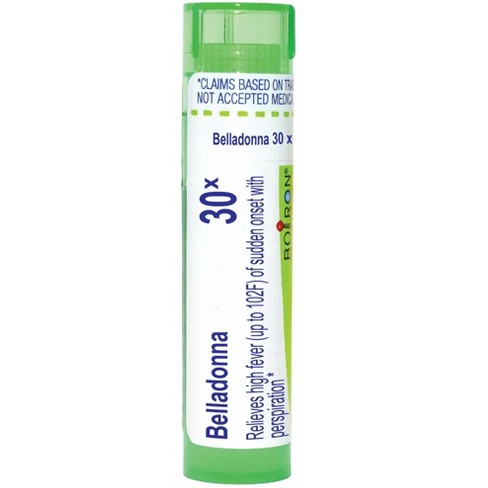 Belladonna 30X by Boiron Homeopathic Single Medicine For Cough, Cold & Flu  -  80 Pellet - image 1 of 3