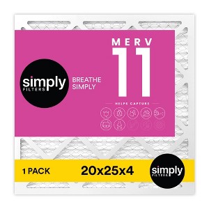 Simply Air Filter, MERV 08, MERV 11, MERV 13, 1 Pack, Furnace Air Filter for HVAC - 1 of 4