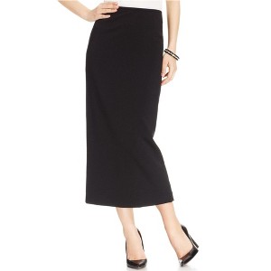 Kasper Womens Crepe Column Midi Skirt - 1 of 1