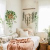 Aoibox Artificial Eucalyptus Wall Hanging with Wooden Stick, Boho Rustic Farmhouse Decor for Bedroom, Kitchen, Bathroom - 2 of 4