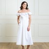 Hope & Henry Women's Linen Ruffle Collar Midi Dress - 4 of 4
