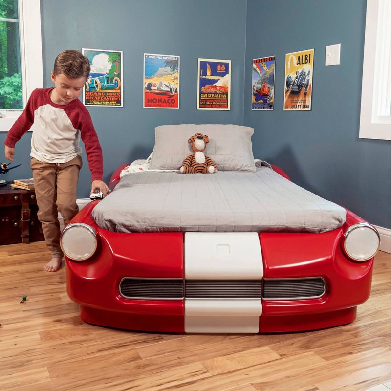 Step2 Roadster Toddler-to-Twin Bed - Red, 2 of 12