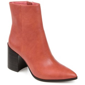 Journee Collection Women's Kathie Inside Zip Stacked Heel Booties - 1 of 4
