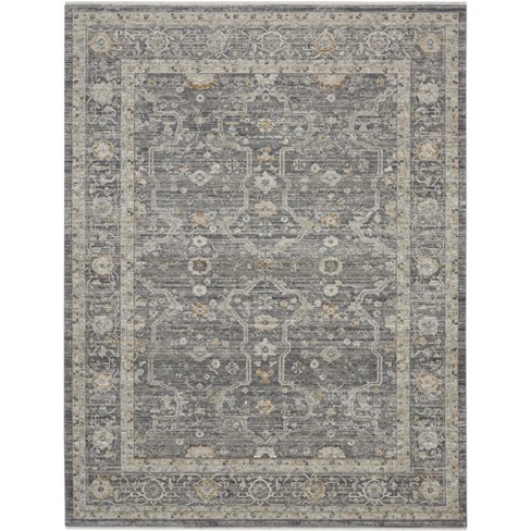 Nourison Nyle Bohemian Vintage Indoor Rug Slate Multicolor 9'10