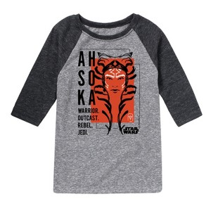 Boys' - Star Wars - Ahsoka Collage Raglan Graphic T-Shirt - 1 of 4