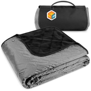 SUN CUBE Waterproof Outdoor Blanket, Fleece Windproof Foldable Stadium Camping Picnic Car Travel Beach - 1 of 4